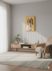 PERRO FONDO AMARILLO