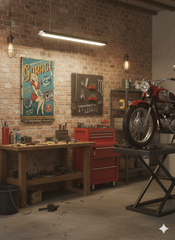 MUJER Y PISTON VINTAGE