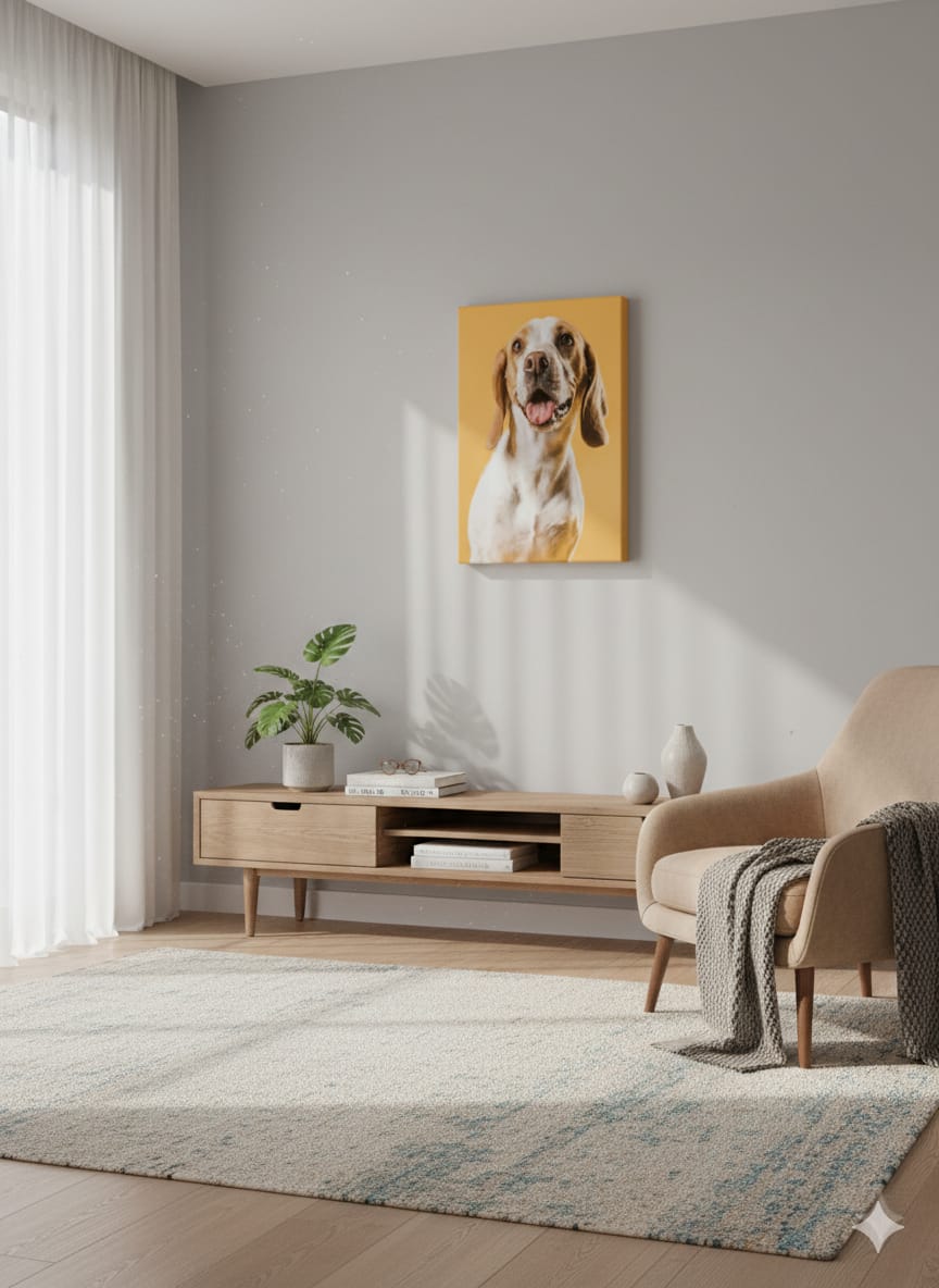 PERRO FONDO AMARILLO