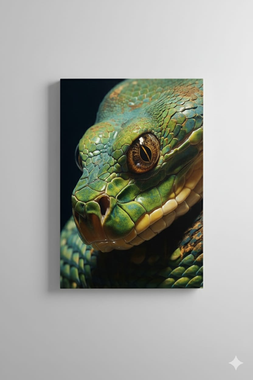 SERPIENTE FONDO NEGRO