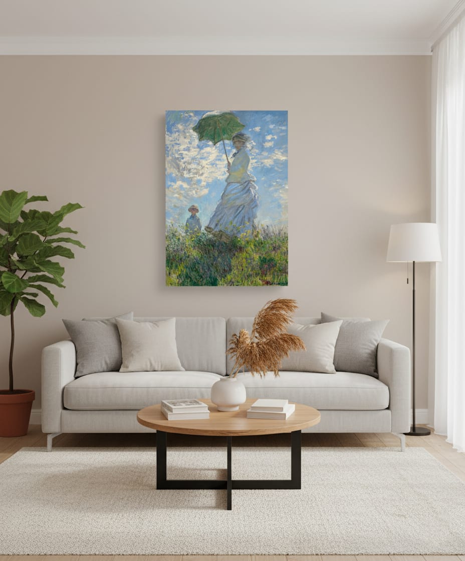 MUJER CON SOMBRILLA MONET